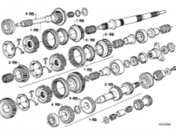 Antriebswelle mit Gegenrad Getrag 265/5 ,23221207782